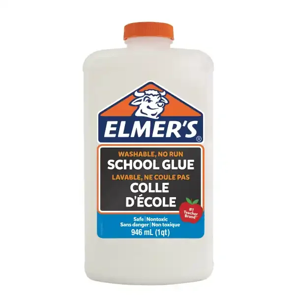 Elmer‘s Liquid White School Glue, Washable, 32 Ounces, 1 Count