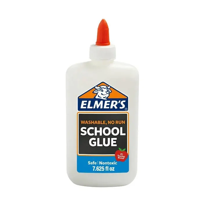 ELMERS/BORDEN School Glue White Washable/No Run/Non-Toxic