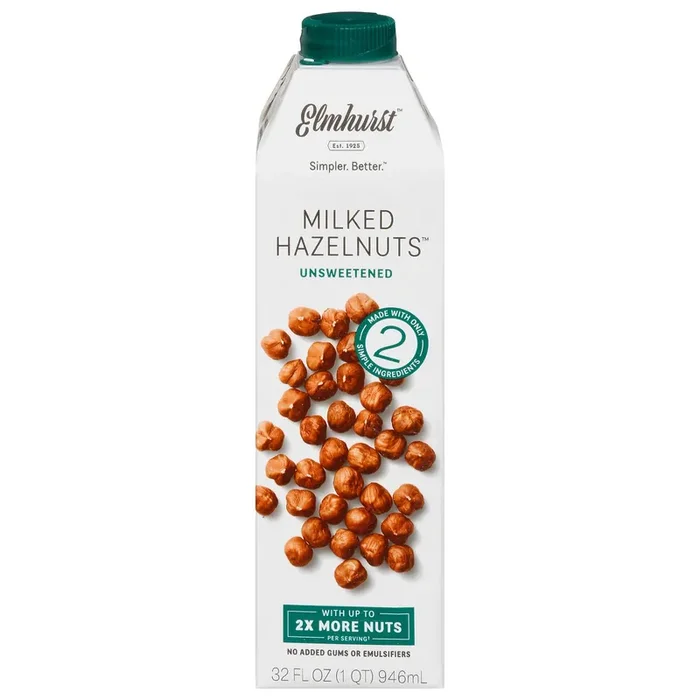 Elmhurst Milk Hazelnut Unsweetened 32Oz