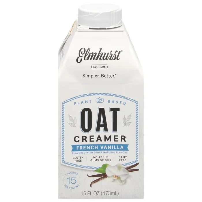 Elmhurst Plant Based French Vanilla Oat Creamer – 16 fl oz