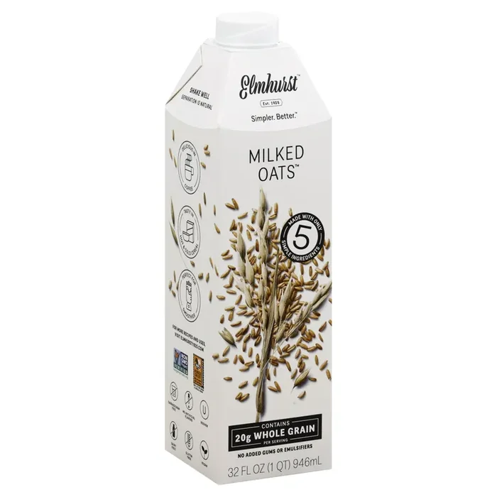 Elmhurst Unsweetened Milked Oats Beverage