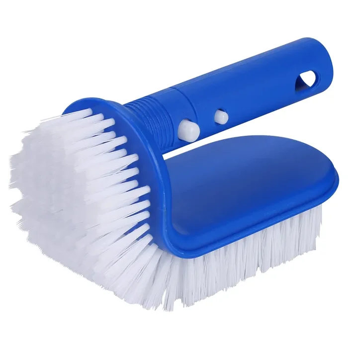ELODEA Classic 6.69-in Plastic Corner brush Pool Brush Safe for Concrete Surfaces Safe for Vinyl Surfaces Safe for Plaster Surfaces