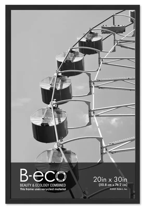 Elsa L Modern Flat Poster Frame – Black