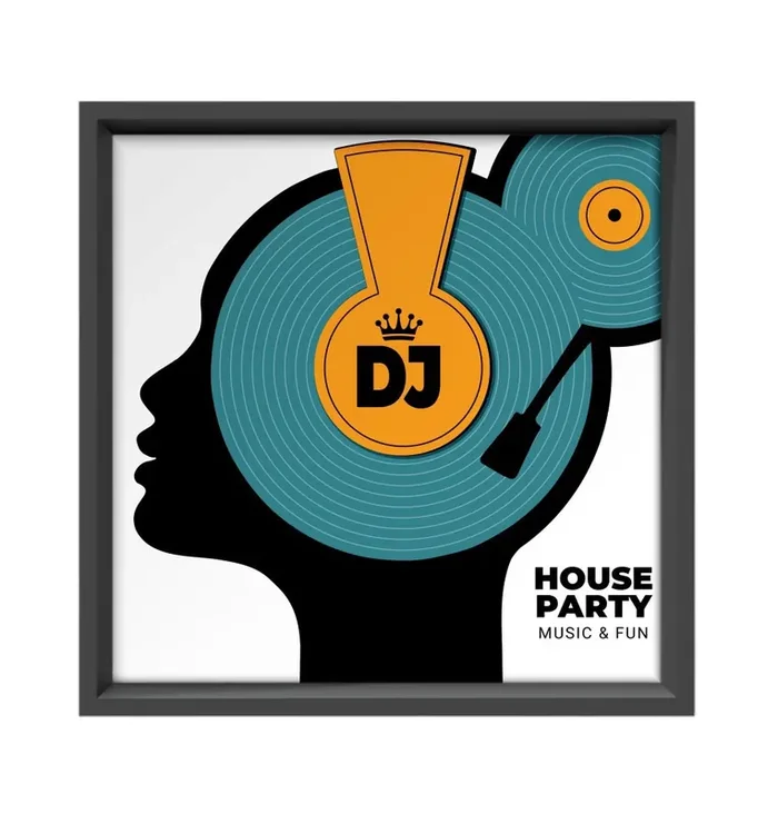 Elsa L. Vinyl Record Frame – Black