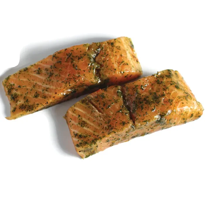 Em Wild Garlic Ez Meal Wild Garlic Marinated Raw Salmon