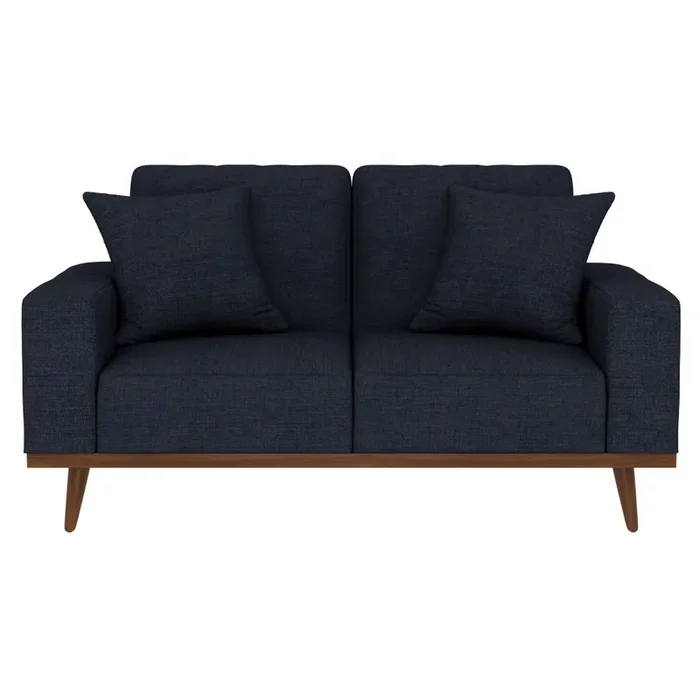 Emerald Home Furnishings Lakeview Presley Loveseat – Navy Blue