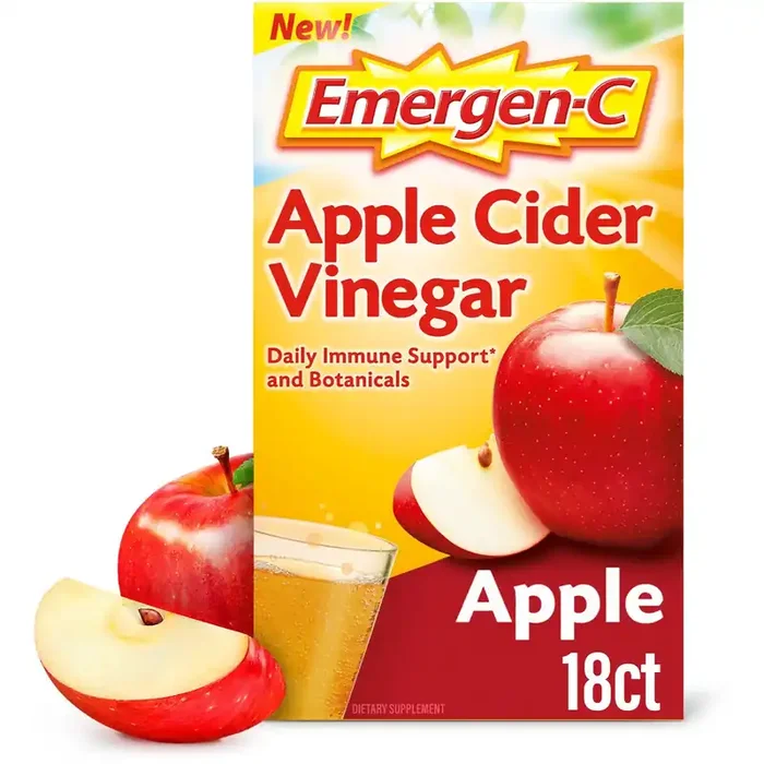 Emergen-C Apple Cider Vinegar Immune Support Powder – 18ct