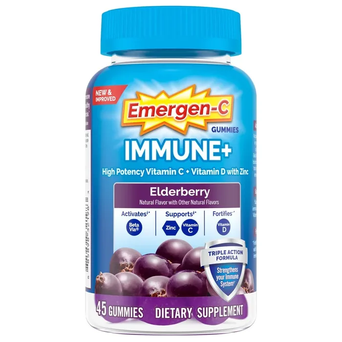 Emergen-C Immune+ Triple Action Immune Support Gummies, 45 Ct