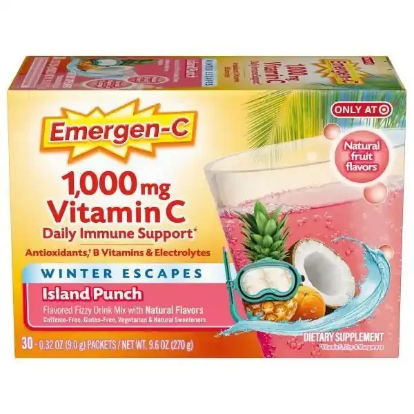 Emergen-C Island Punch Dietary Supplements – 30ct