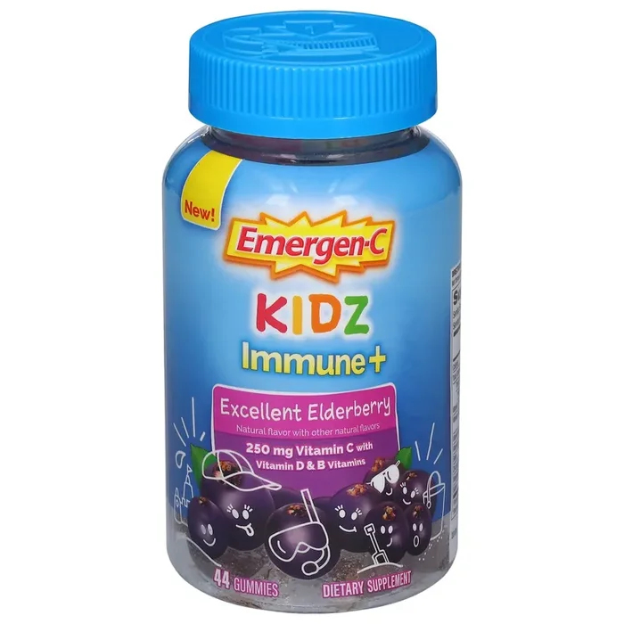 Emergen-C Kidz Excellent Elderberry Immune+ 44 Gummies