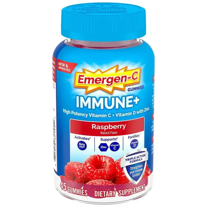 Emergen-C Raspberry Immune+ 45 Gummies