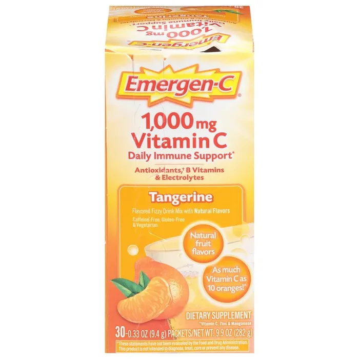 Emergen-C Tangerine 1000 mg Vitamin C 30 – 0.33 oz Packets