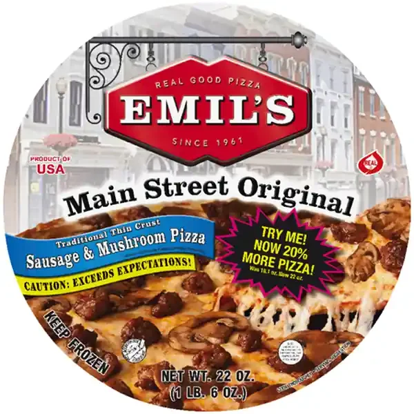 Emil‘s Pizza Main Street Original Sausage & Mushroom