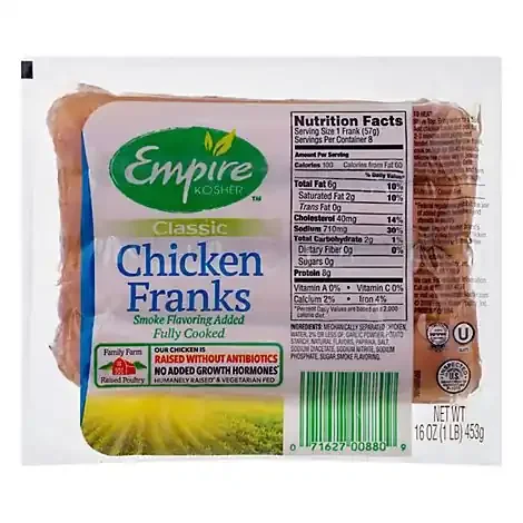 Empire Chicken Franks – 16 Oz