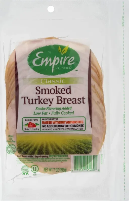 Empire Kosher Empire Slices Smoked Turkey Breast – 7 Oz