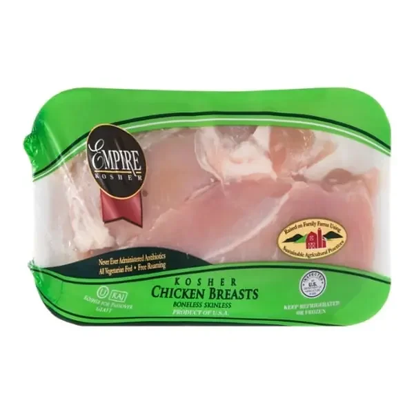 Empire Kosher Natural Boneless Skinless Chicken Breasts Fresh