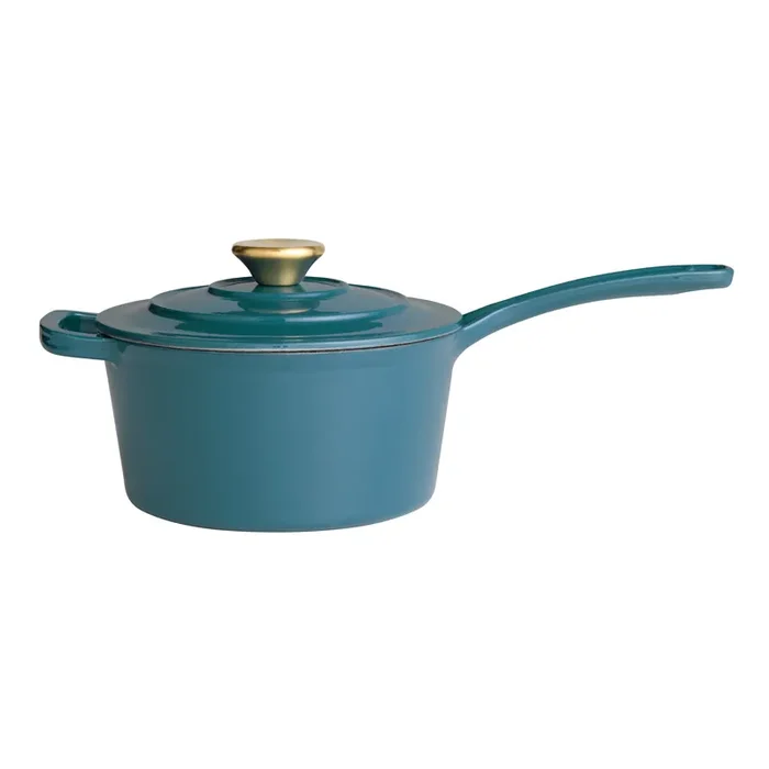 Enameled Cast Iron Saucepan 2 Quart