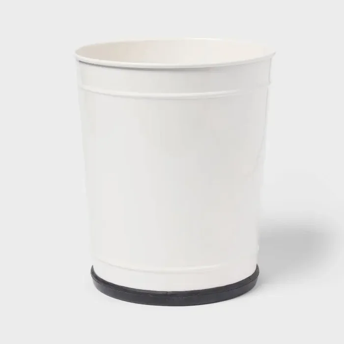 Enameled Look Metal Wastebasket – Threshold™