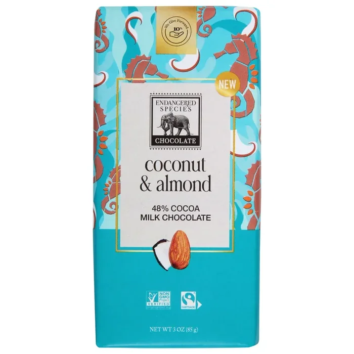 Endangered Species Coconut Almond Chocolate Bar
