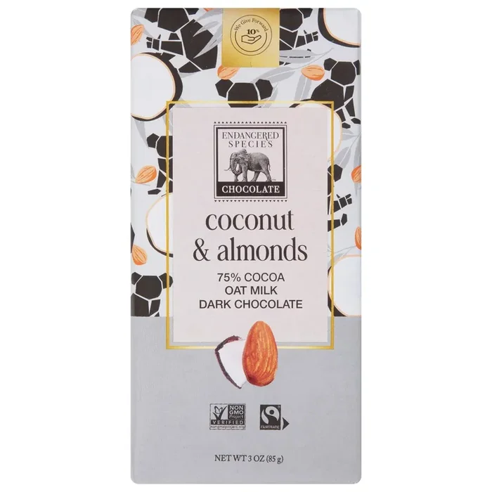 Endangered Species Endangered Dark Choc Coconut Bar