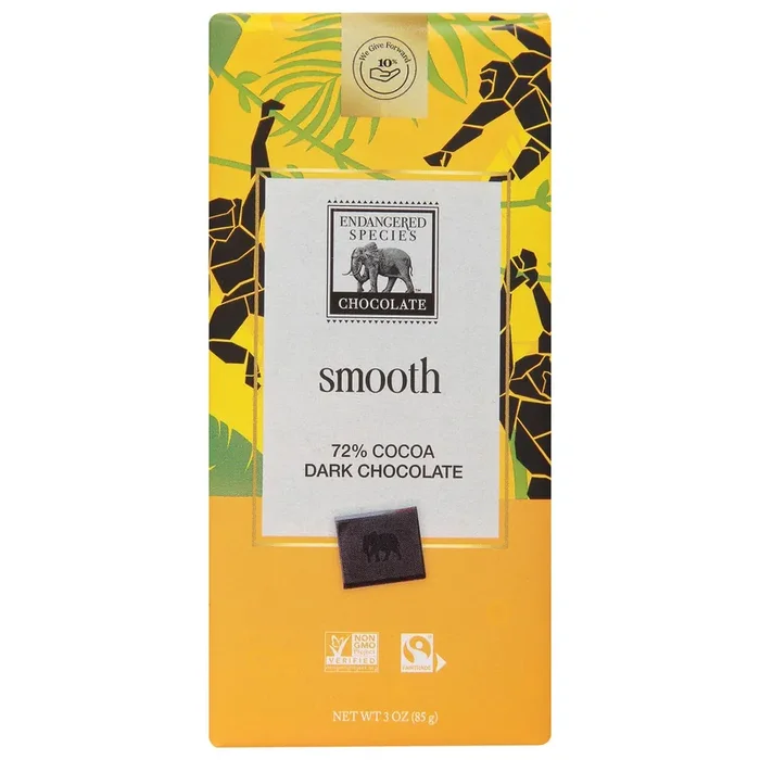Endangered Species Milk Chocolate 48% Cocoa Chocolate Bar