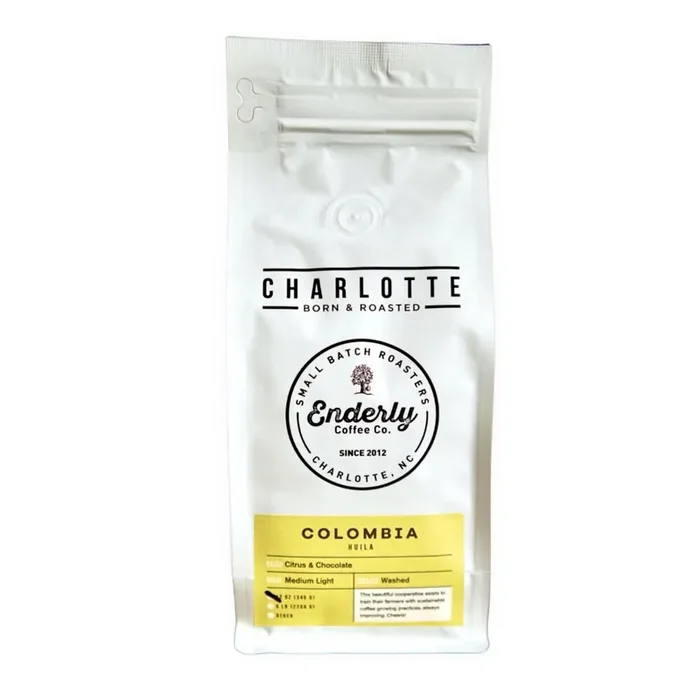 Enderly Coffee Co. Colombia Medium Light Roasted Whole Bean Coffee