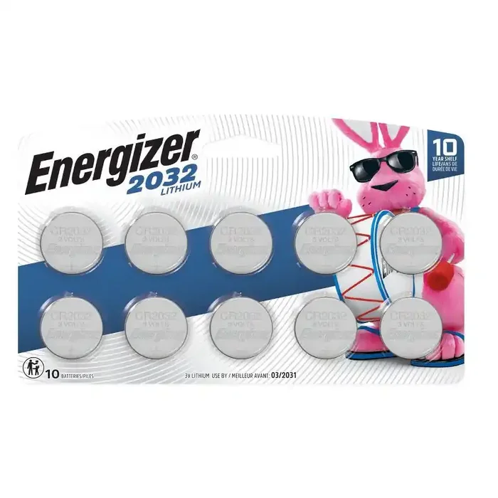Energizer 2032 Batteries – 10pk Lithium Coin Battery