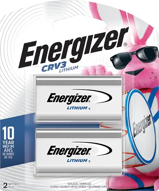 Energizer Batteries, Lithium, CRV3, 2 Each