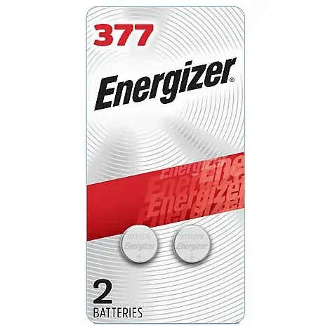 Energizer Batteries Watch Electronic 1.55 V 377 – 2 Count