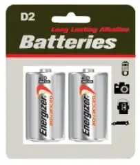 Energizer Blister D 2 ct