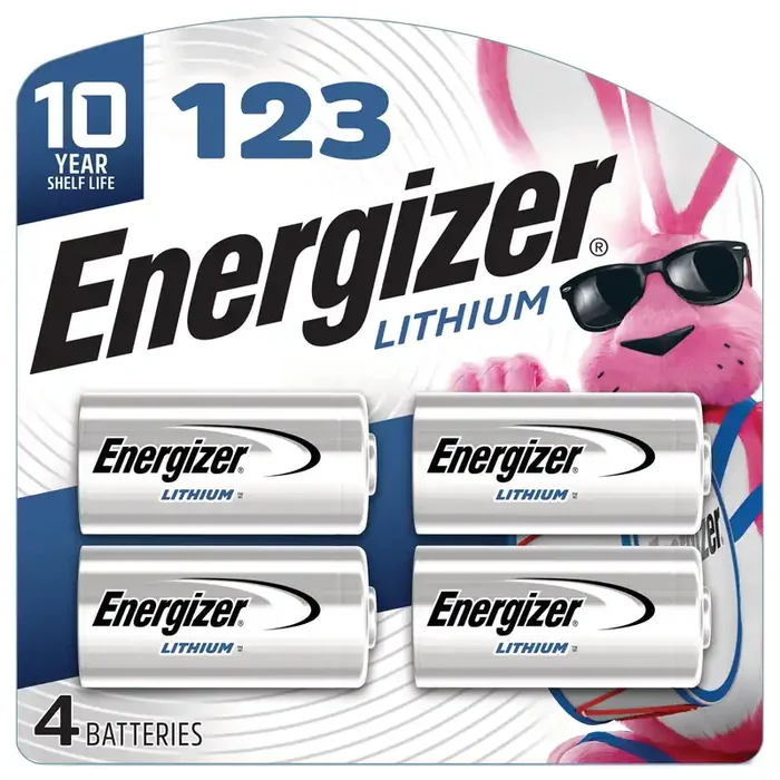 Energizer Lithium 123 Digital camera Batteries 4 -Pack