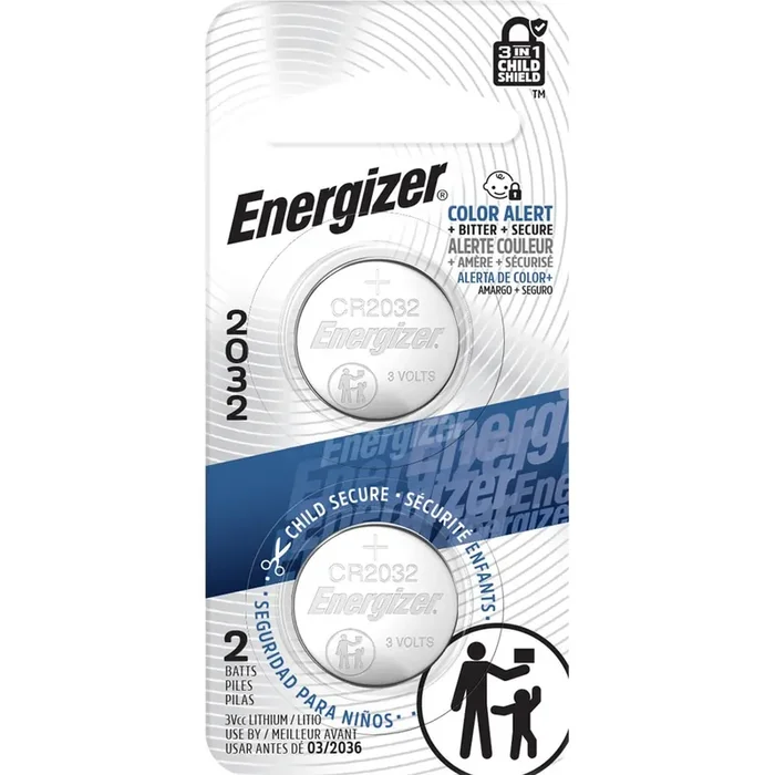 Energizer Lithium CR2032 Coin Batteries 2 -Pack