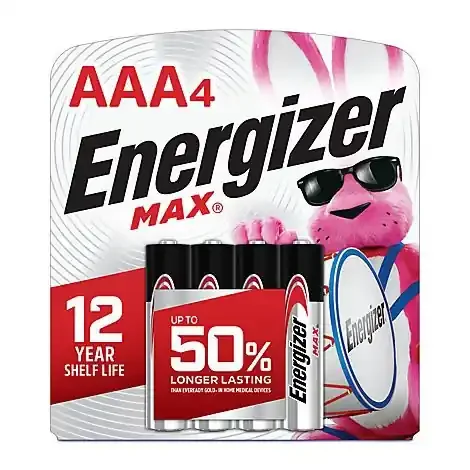 Energizer Max Aaa Alkaline Batteries – 4 Count