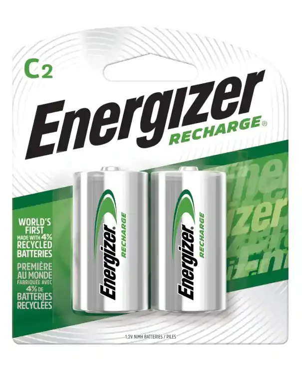 Energizer Recharge C Nickel Metal Hydride Batteries