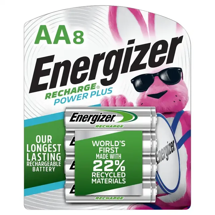 Energizer Recharge Universal AA Rechargeable Batteries 8-Pack