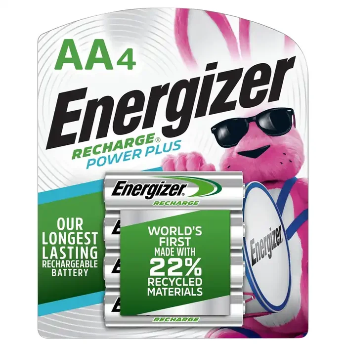 Energizer Rechargeable AA Batteries (4 Pack), Double A Batteries