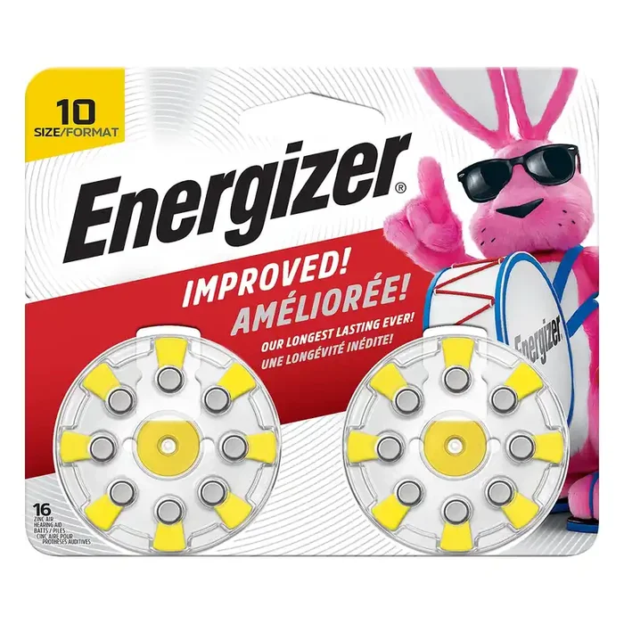 Energizer Size 10 Hearing Aid Batteries – Yellow 10pk