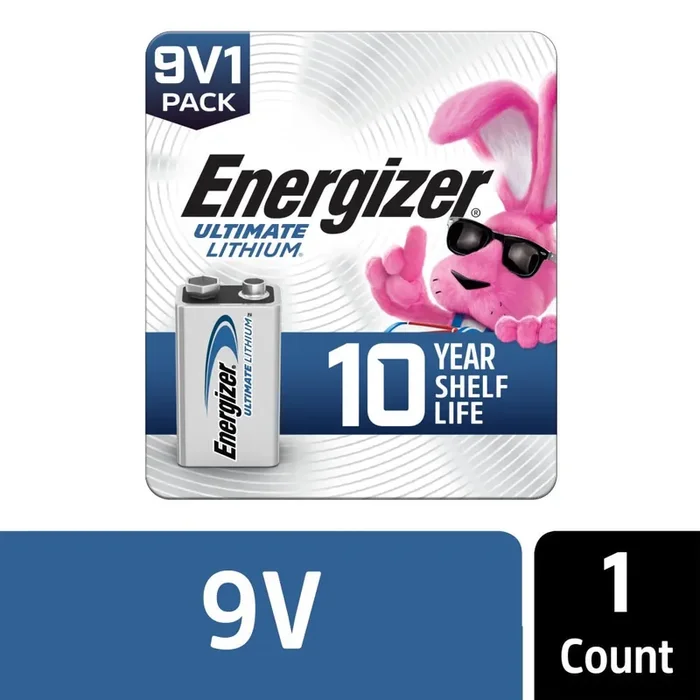 Energizer Ultimate Lithium 9V Batteries , Lithium 9 Volt Batteries