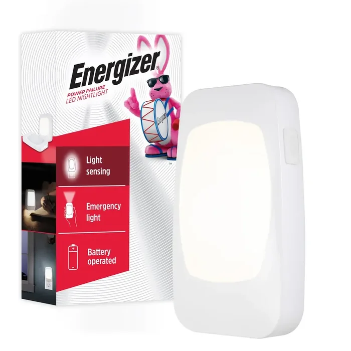 Energizer White LED Power Failure Auto On/Off Night Light