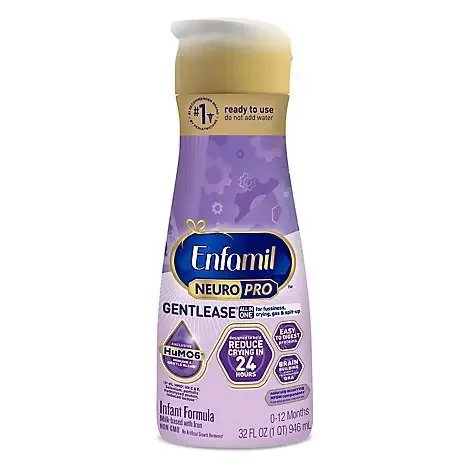 Enfamil Gentlease Infant Formula Milk-Based With Iron Ready To Use Through 12 Months – 32 Fl. Oz.