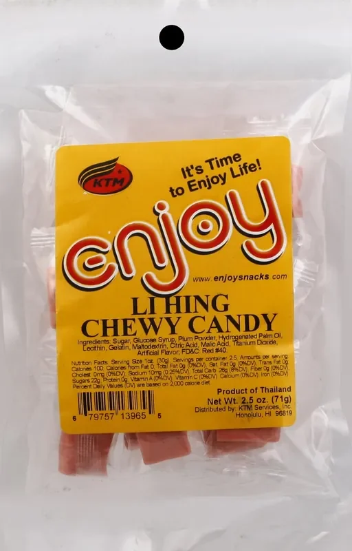 Enjoy Li Hing Chewy Candy- 2.5 oz