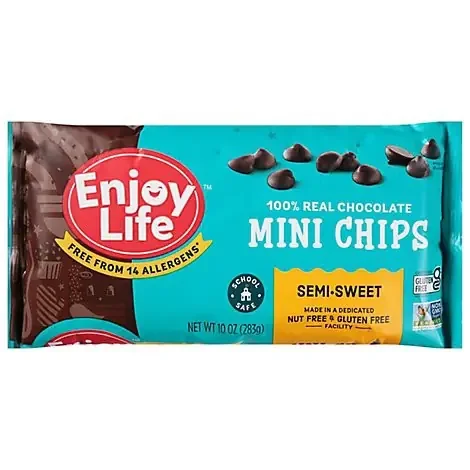 Enjoy Life Baking Chocolate Semi-Sweet Mini Chocolate Chips Bag – 10 Oz