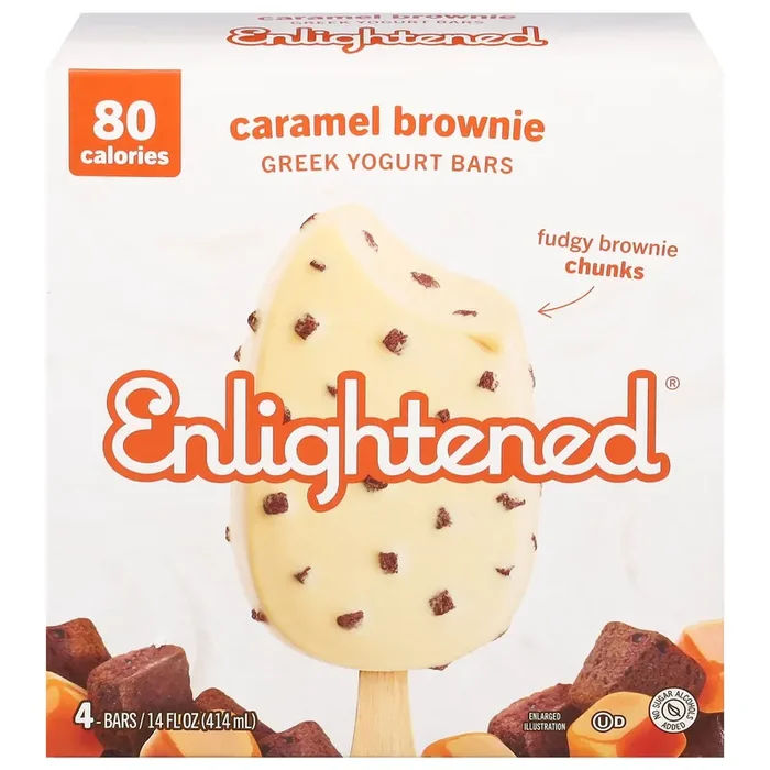 Enlightened Greek Caramel Brownie Greek Yogurt Bars 4 ea