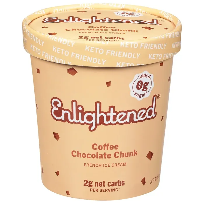Enlightened Keto Collection Ice Cream Coffee & Cream 1 Pint – 473 Ml
