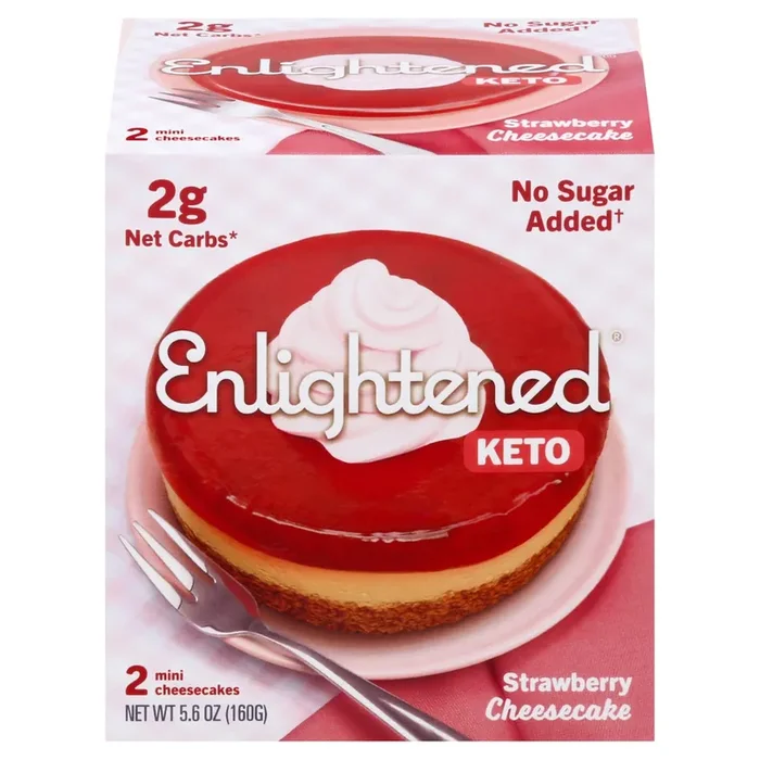 Enlightened Keto Mini Strawberry Cheesecakes 2 ea