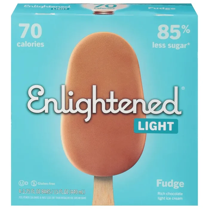 Enlightened Light Fudge Ice Cream Bars 4 3.75 fl oz 4 ea Box