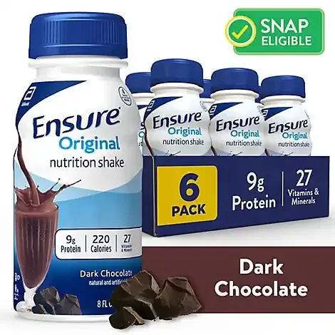 Ensure Original Nutrition Shake Ready To Drink Dark Chocolate – 6-8 Fl. Oz.