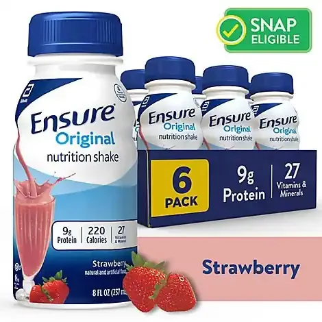 Ensure Original Nutrition Shake Ready To Drink Strawberry – 6-8 Fl. Oz.