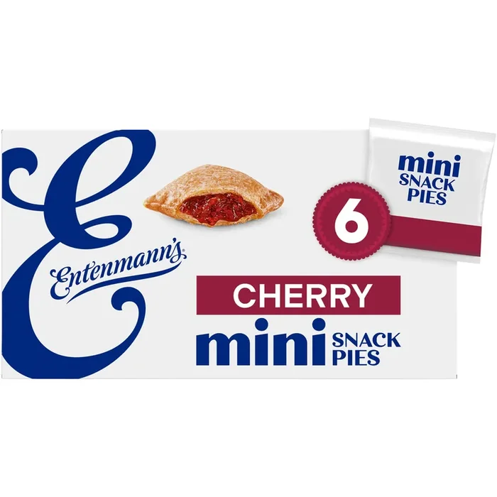 Entenmann‘s Cherry Snack Pies, 6 packs, Mini Pies, 12 oz Box