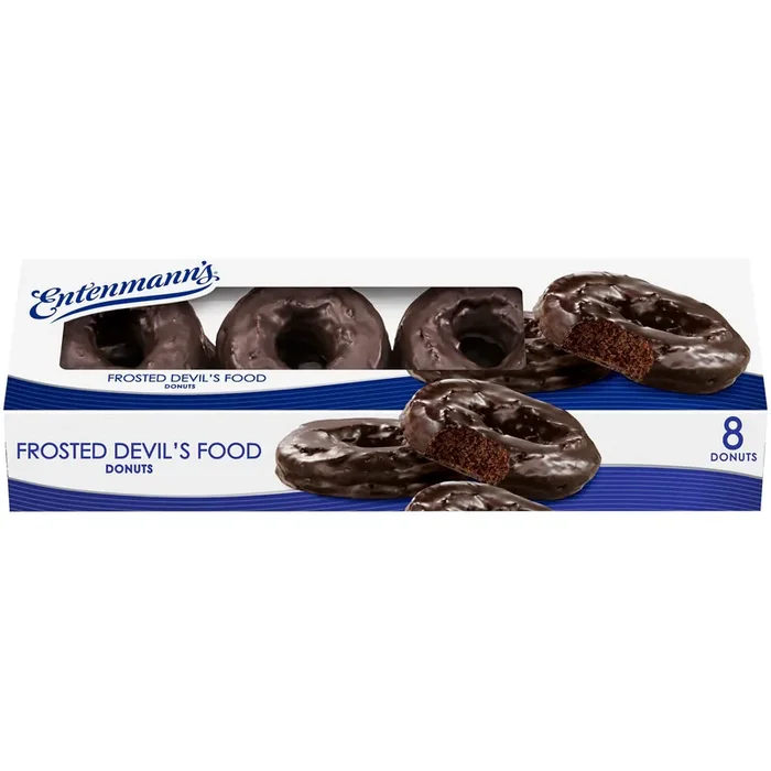 Entenmann‘s Frosted Devil‘s Food Donuts, 8 count
